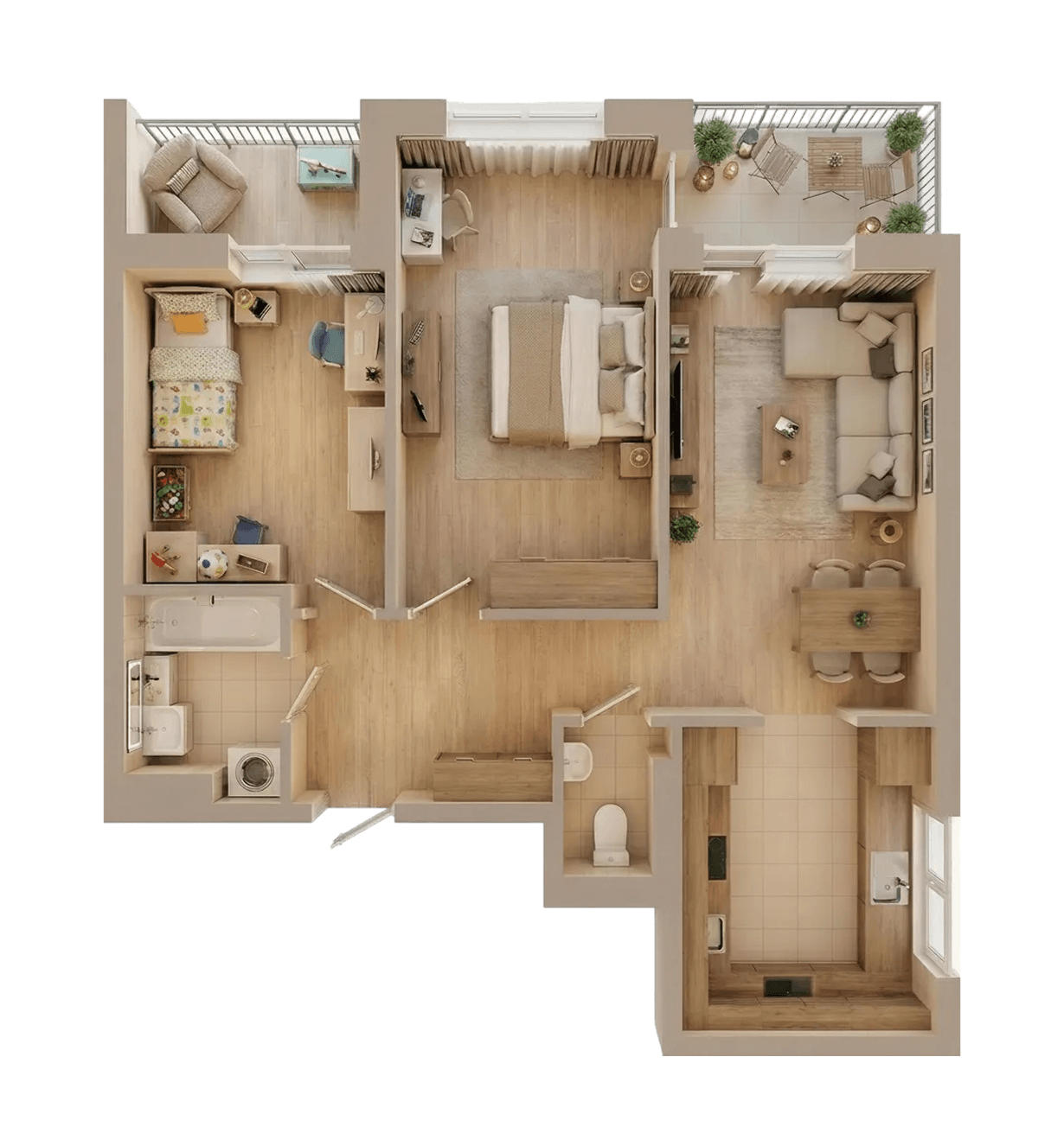 Двокімнатна квартира